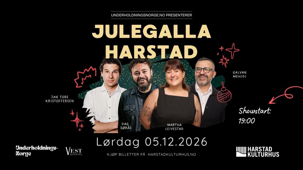 Julegalla med Dag Sørås, Martha Leivestad, Galvan Mehidi og Jan Tore Kristoffersen