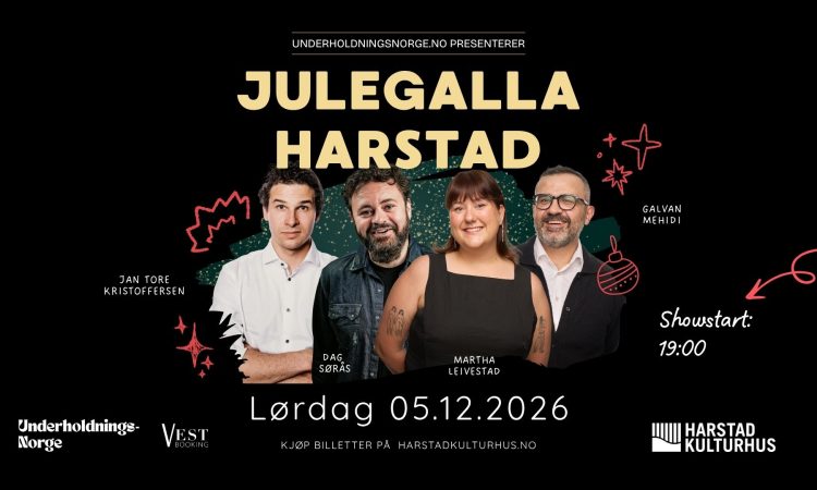 Julegalla med Dag Sørås, Martha Leivestad, Galvan Mehidi og Jan Tore Kristoffersen